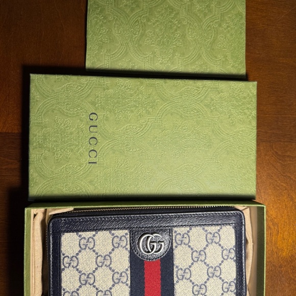 Authentic Gucci Ophidia GG Supreme Zip Wallet  Brand New w/ Tags & Box - Picture 3 of 6